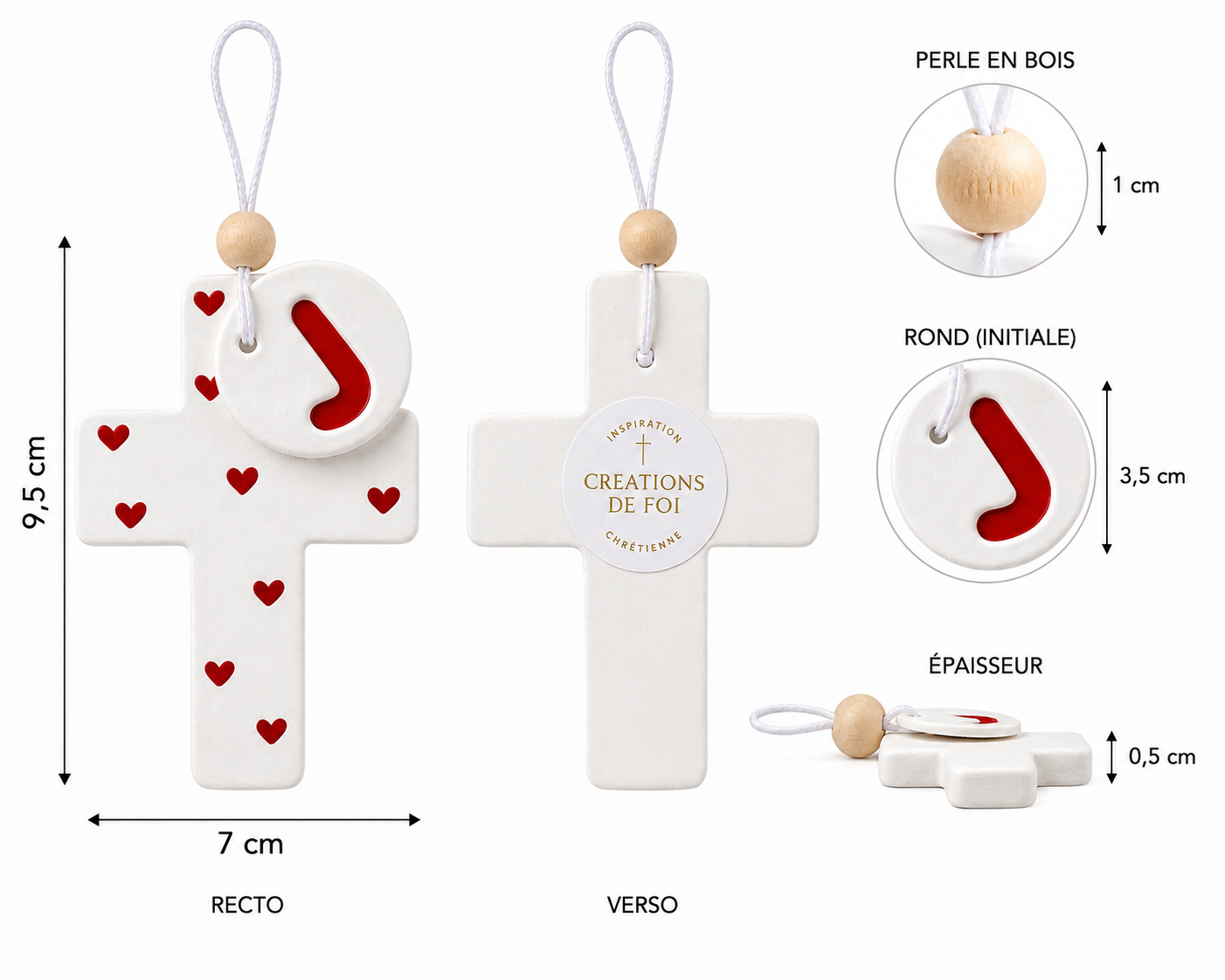 Croix chrétienne personnalisée – Décoration murale